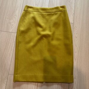 J. Crew Yellow Pencil no. 2 Skirt Knee-Length Casual